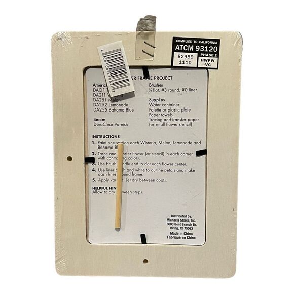 Michaels Set of Three Unfinished Picture Frames for 4" x 6" Photos New - Picture 7 of 7